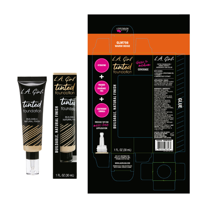 Fondotinta colorato Base de Maquillaje - L.A. Girl : Warm Beige - 2