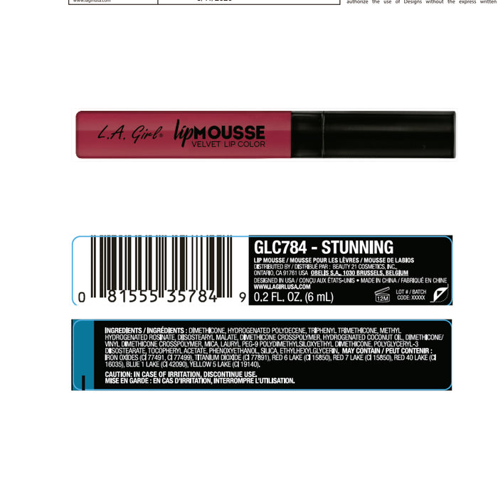 Labbra liquide - Mousse labbra - L.A. Girl : Stunning - 3
