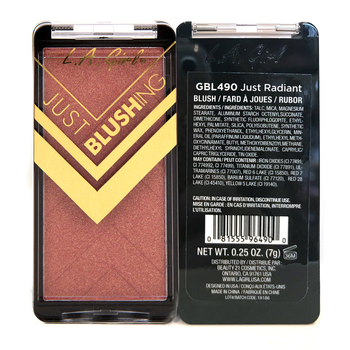 Colorete - Solo arrossire - L.A. Girl : Just Radiant - 2