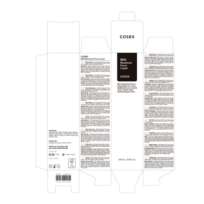 Bha Blackhead Power Liquid - Cosrx - 4