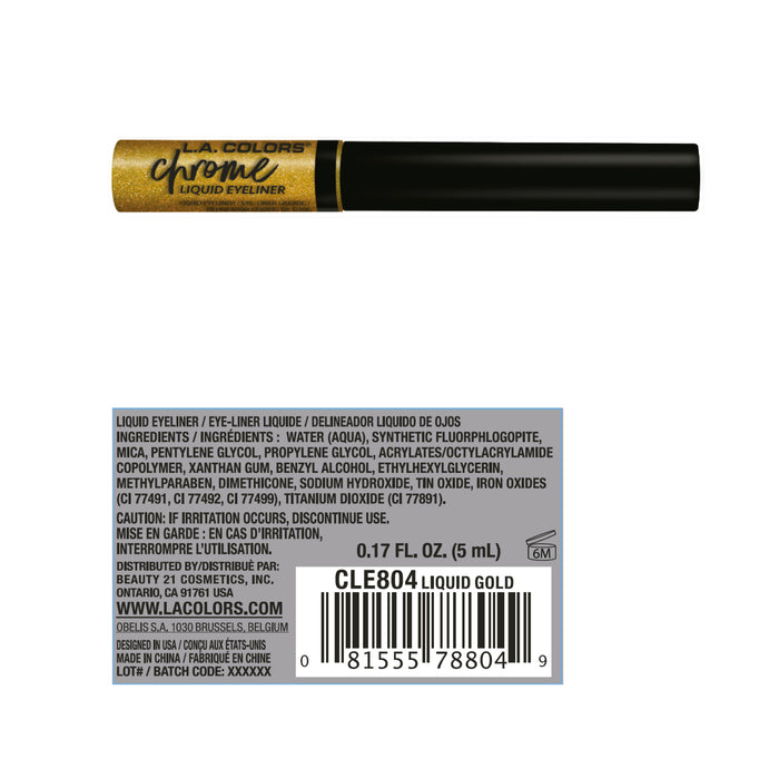 Eyeliner liquido - L.A. Colors : Liquid Gold - 3