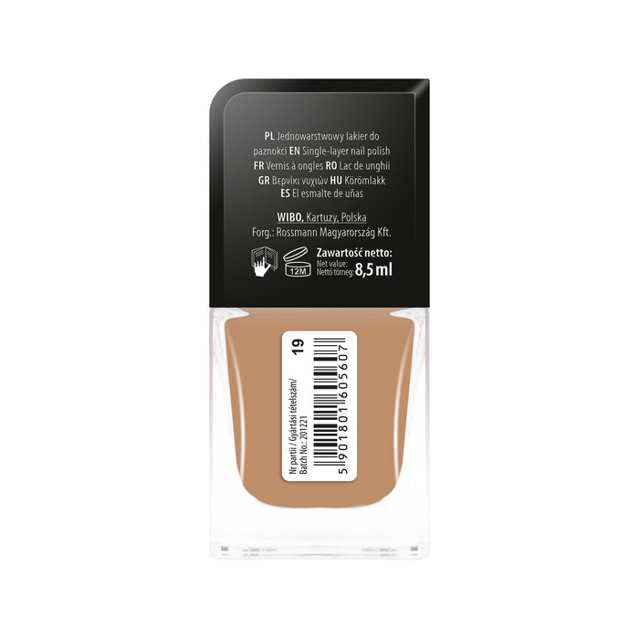 Smalto per unghie - Smalto per unghie per manicure a 1 strato - Wibo : 1 Coat Manicure - 19 - 2