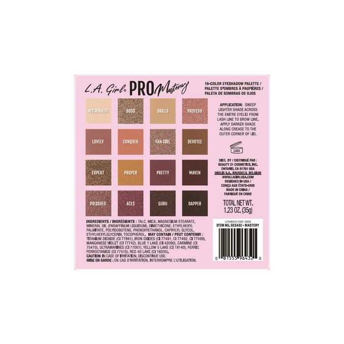 Tavolozza delle ombre - Tavolozza delle ombre Pro - L.A. Girl : Mastery - 2