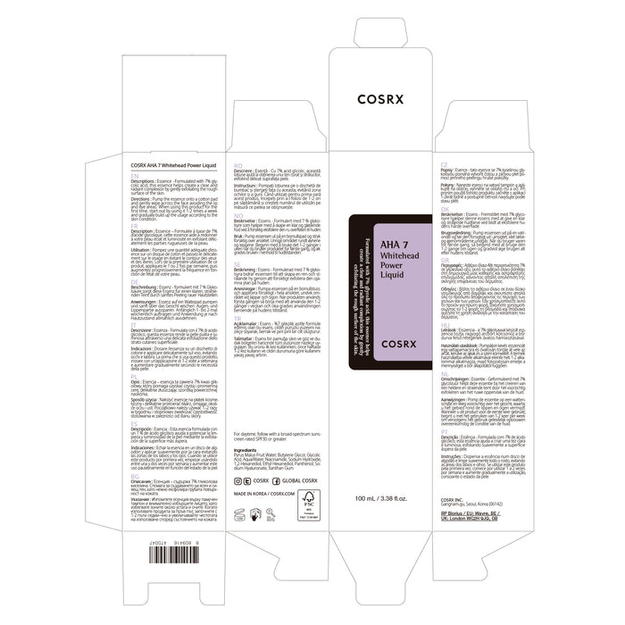 Aha 7 Whitehead Power Liquid - Cosrx - 4