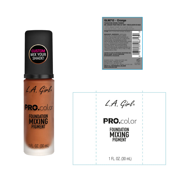 Base Mixer - Pigmento per la miscelazione dei colori Pro - L.A. Girl : Naranja - 2