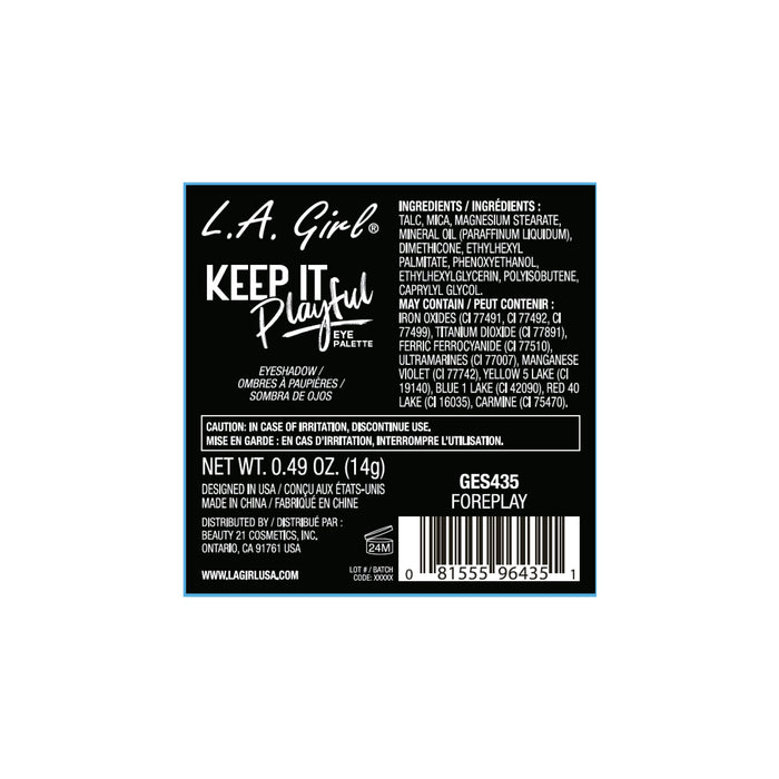 Palette di ombretti in edizione limitata - Keep It Playful - L.A. Girl : Foreplay - 4
