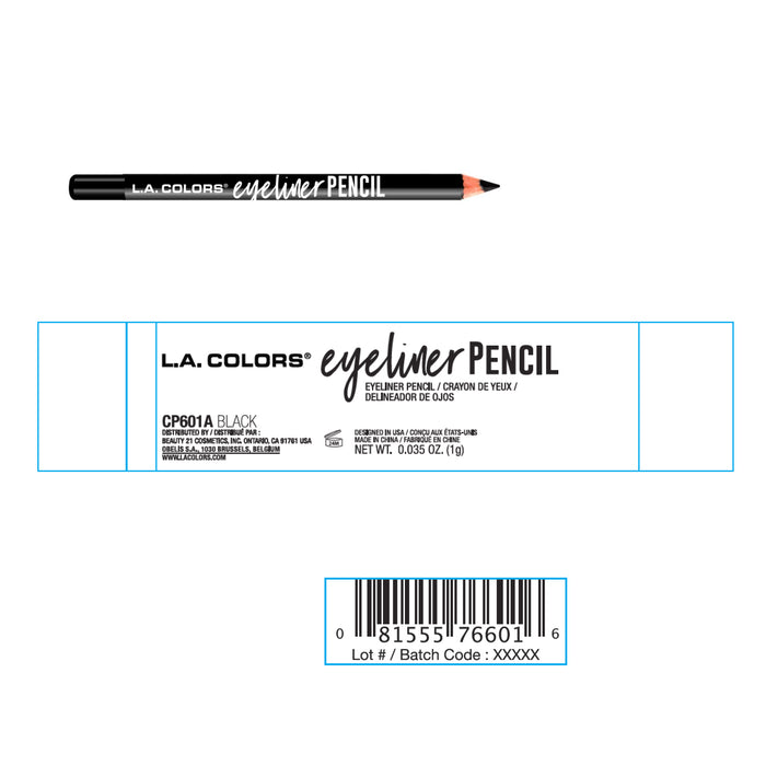 Matita per occhi - L.A. Colors : Black - 2