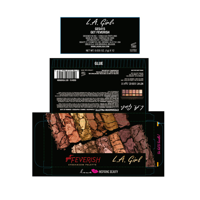 Palette di ombretti Fanatic Get Feverish - L.A. Girl - 4
