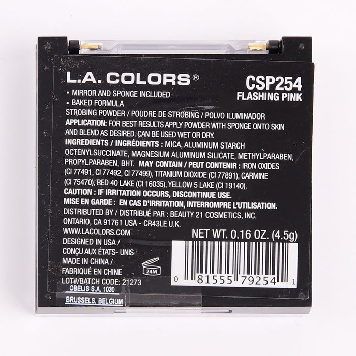 Evidenziatore in polvere stroboscopica - L.A. Colors : Flashing Pink - 2