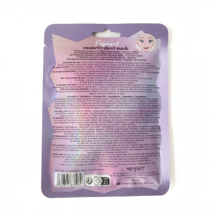 Maschera in foglio cosmetico Frozen Elsa - Mad Beauty - 2