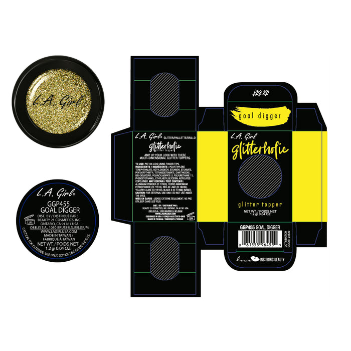 Ombretto - Glitter Topper Glitterholic - L.A. Girl : Goal Digger - 3