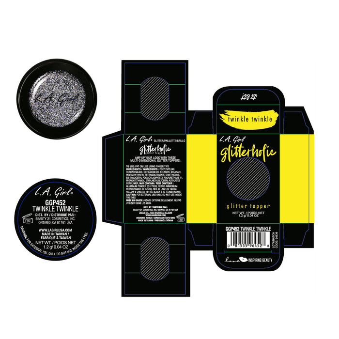 Ombretto - Glitter Topper Glitterholic - L.A. Girl : Twinkle Twinkle - 3