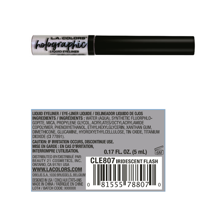Eyeliner liquido - L.A. Colors : Holographic Iridescent Flash - 3