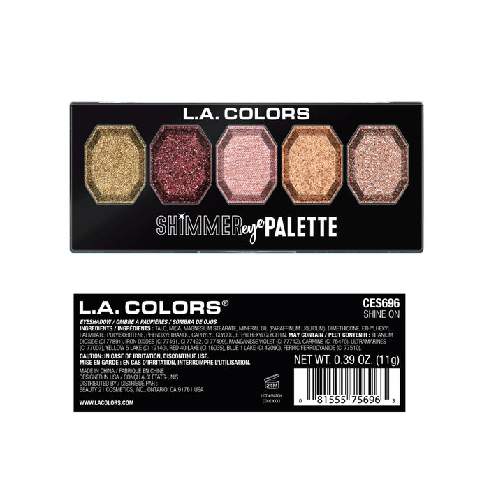 La Colors - Palette di Ombretti Shimmer Eye - L.A. Colors : Shine On - 1