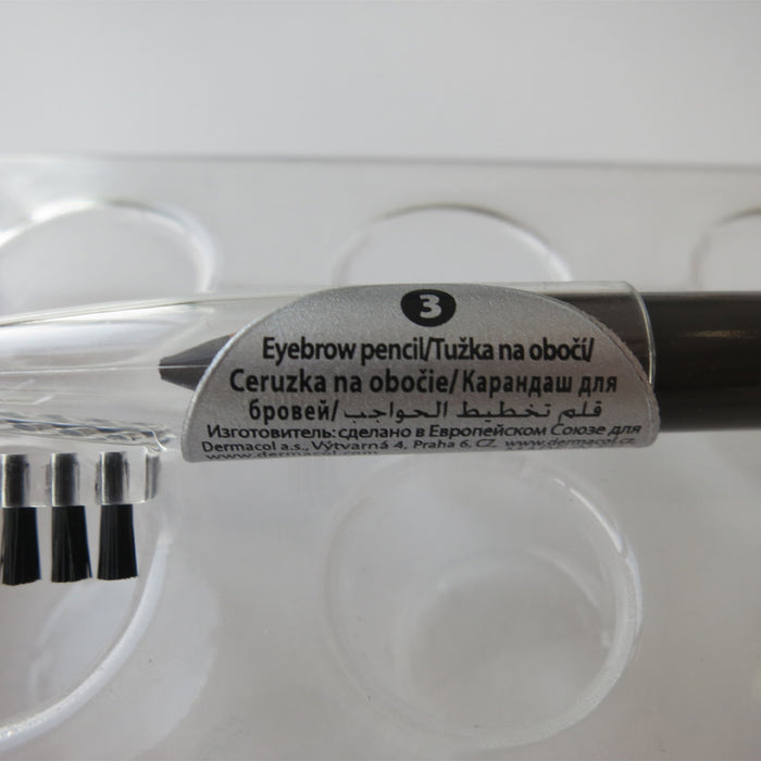 Matita morbida per sopracciglia - Dermacol : Lápiz de cejas - 03 - 3