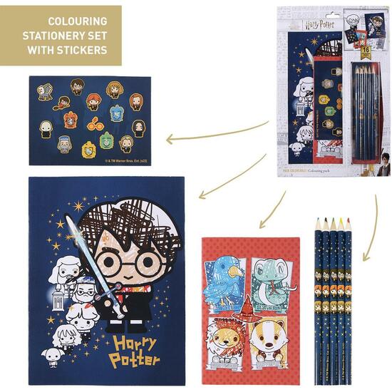 Set di cancelleria colorabile Harry Potter Blue - Cerdá - 1