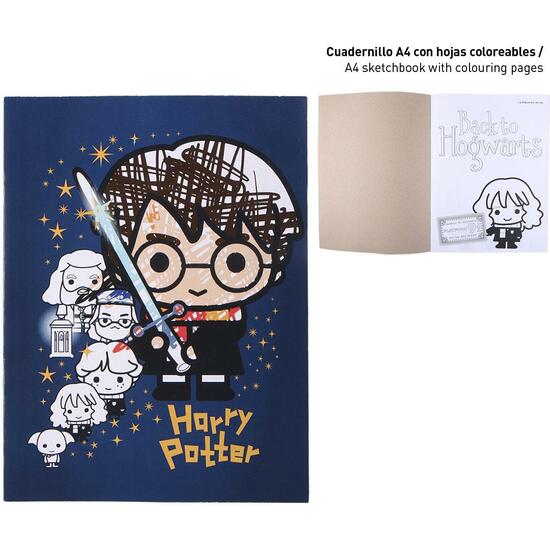 Set di cancelleria colorabile Harry Potter Blue - Cerdá - 3