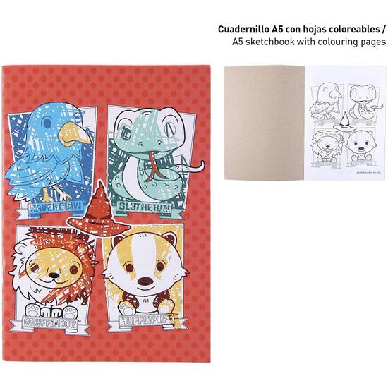 Set di cancelleria colorabile Harry Potter Blue - Cerdá - 4