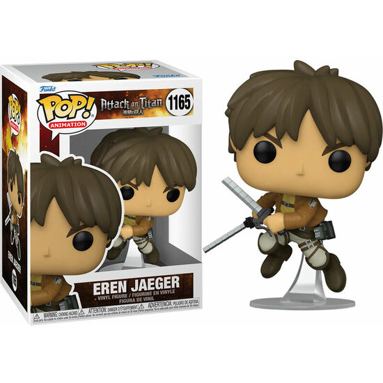 Figura Pop Attacco su Titani Eren Jaeger - Funko - 1