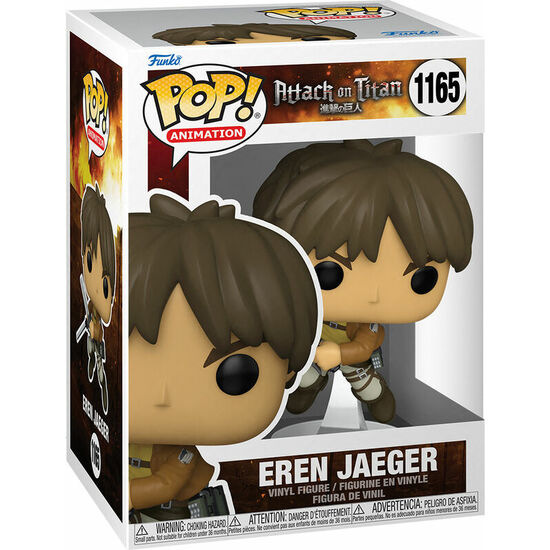 Figura Pop Attacco su Titani Eren Jaeger - Funko - 3