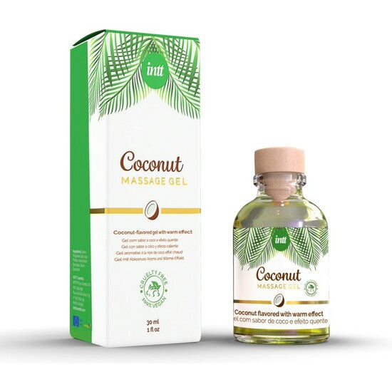 Vegan Gel Massaggio Baciabile Coco 30ml - Intt - 1