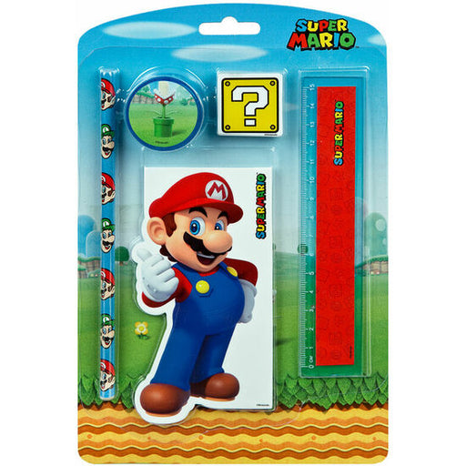 Pacco 12 Set Cartoleria Super Mario Bros - Kids Licensing - 1