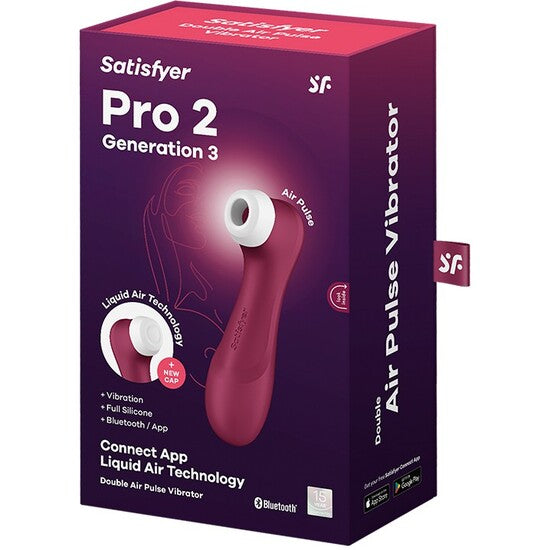 Pro 2 Generazione 3 - Vibratore ad Onde d'aria con App - Viola - Satisfyer - 2