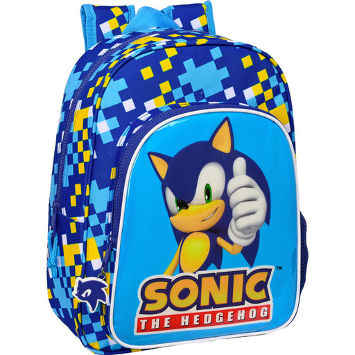 Zaino per bambini con adattatore per carrello Sonic 'Speed' - Safta - 1