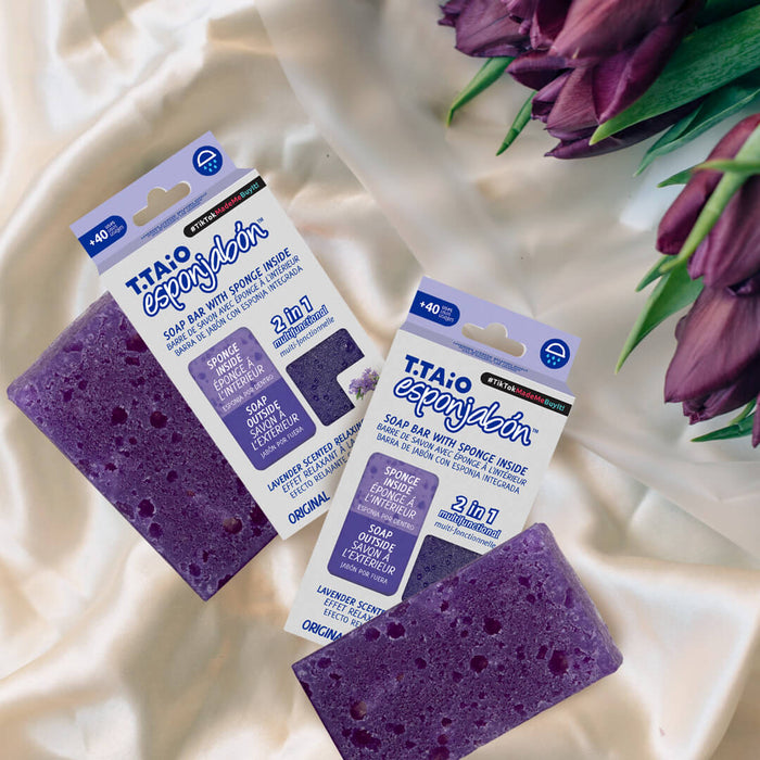 SpugnaSapone - Spugna + Sapone 2 in 1 - 120 grammi - T.taio : Lavanda - 3
