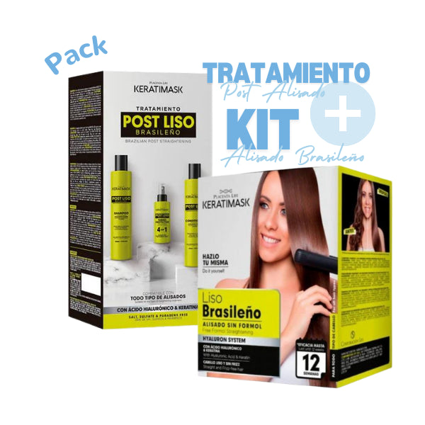 Pacchetto stirante brasiliano Keratimask + stiratura post - Be Natural - 1