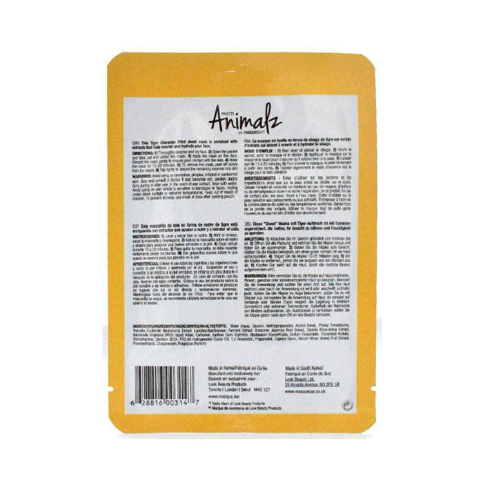 Maschera Viso Tigre Idratante - Animalz - 2