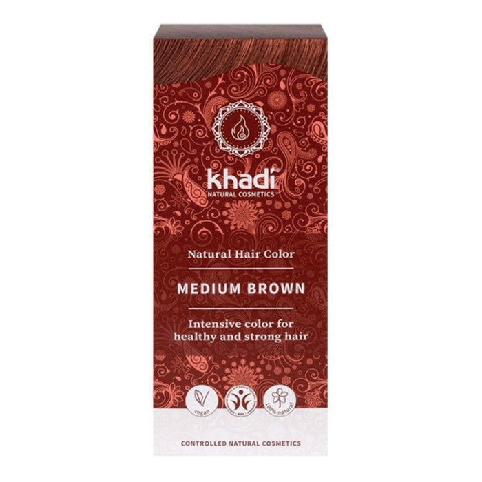 Colore a base di erbe marrone medio. 100 grammi - Khadi - 1