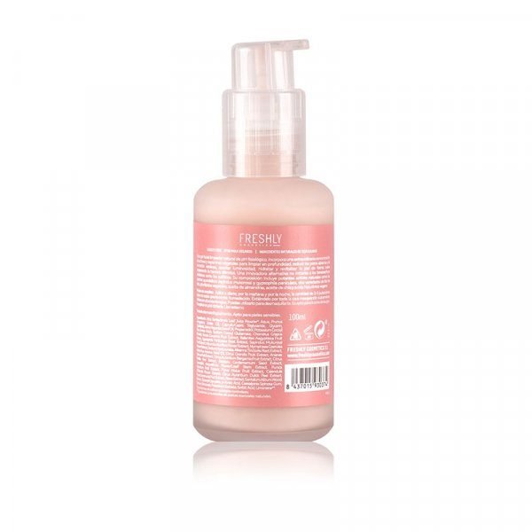 Gel Detergente Viso alla Pietra di Rosa - Freshly Cosmetics : Tamaño 100ml - 2