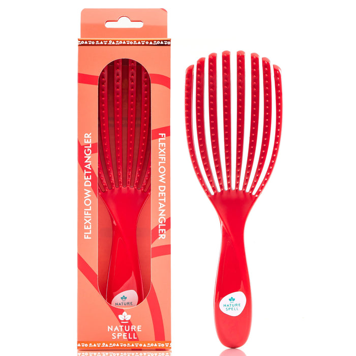 Spazzola Flexiflow Detangler - Colore Rosso - Nature Spell - 1