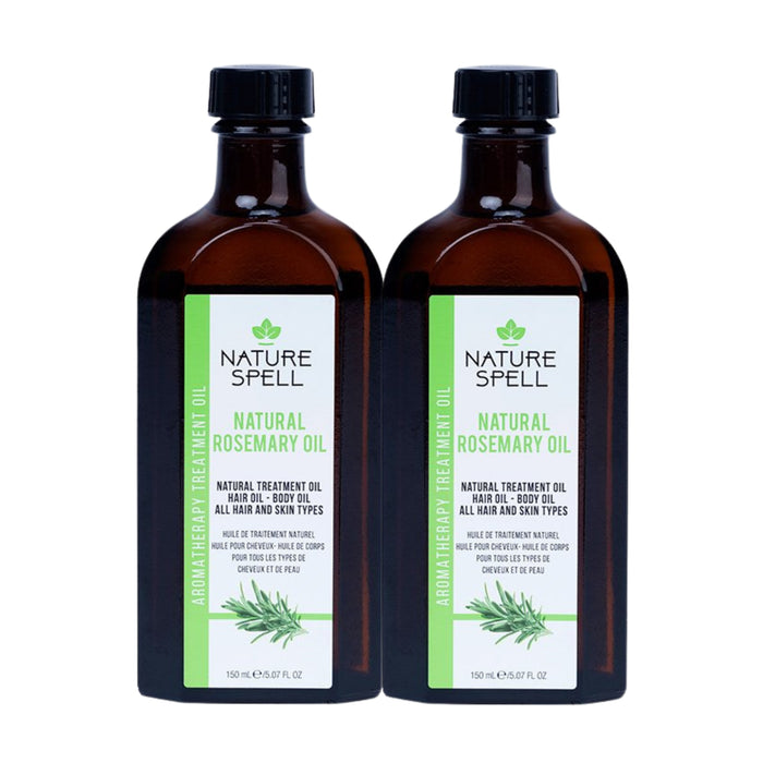 Pacco 2 Olio di Rosmarino per Capelli e Pelle - Stimolante e Lenitivo - Nature Spell - 1
