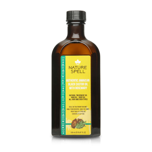 Aceite Capilar-corporal - Olio di ricino nero giamaicano Rosmarino Capelli e pelle 150 ml - Nature Spell - 1