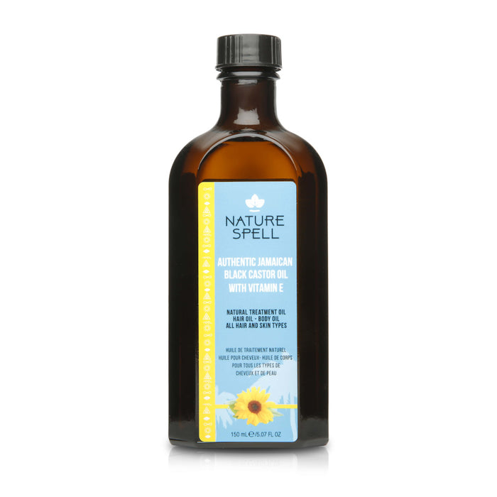 Aceite Capilar-corporal - Olio di ricino nero giamaicano Vitamina E Capelli e pelle 150 ml - Nature Spell - 1