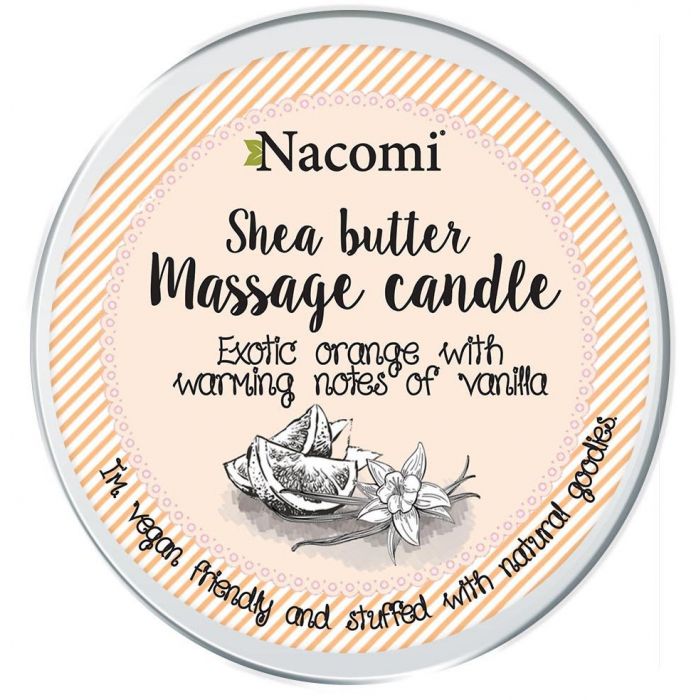 Candela da massaggio al burro di karité - Arancia esotica con note di vaniglia - Nacomi - 1