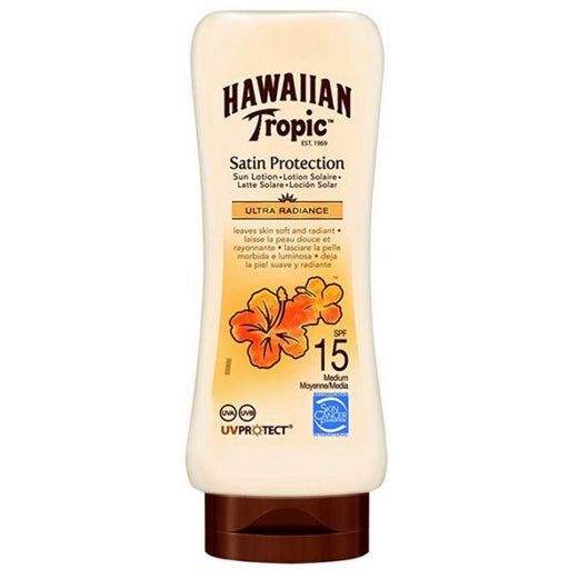 Satin Ultra Radiance Lozione Solare SPF15 180 ml - Hawaiian Tropic - 1