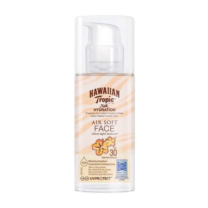 Silk Face Sun Lotion Spf30 50 ml - Hawaiian Tropic - 1