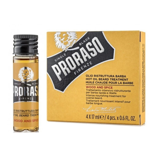 Trattamento all'olio caldo per la barba - Legno e Spezie - Proraso - 1