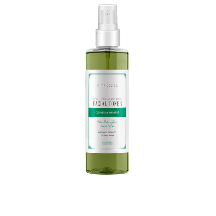 Tonico Viso Rivitalizzante e Anti-Age con Cetriolo & Amamelide 200 ml - Alma Secret - 1