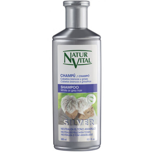 Shampoo per Capelli Bianchi e Grigi - Silver - 300ml - Naturaleza y Vida - 1
