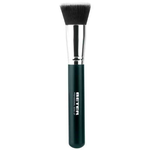 Pennello per il trucco Kabuki piatto, setole sintetiche, lunghezza 17 cm - Beter - 1