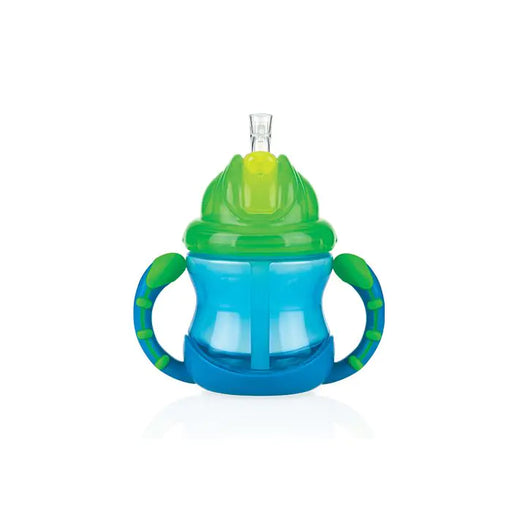 Taza Flip-it™ con Doppio Asa e Click-it - 240ml - 12m+ - Nuby : Azul - 1