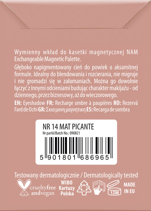 Eyeshadow - Matte - Sombra individual - Nam : nr 14 - 2