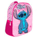 Zaino 3D Stitch - Rosa con fiori - Disney - 1