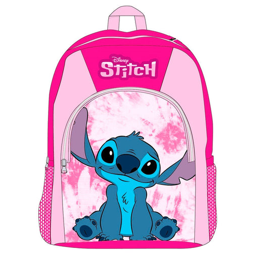 Zaino Stitch - Rosa con tasche - 40cm - Disney - 1