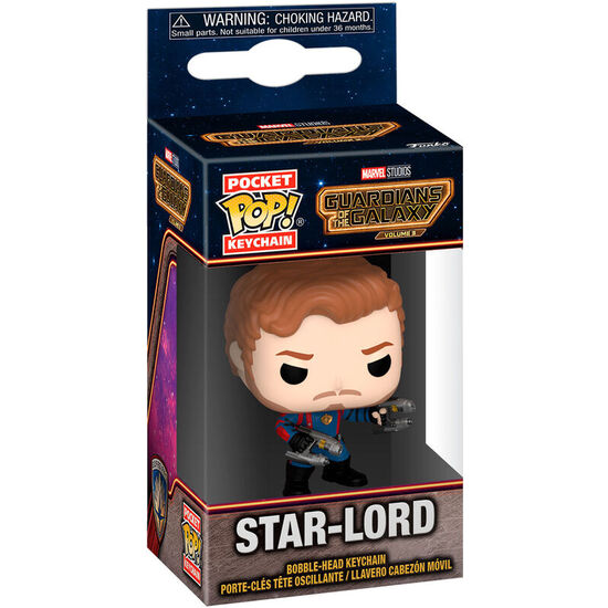 Portachiavi Pocket Pop Marvel Guardiani della Galassia 3 Star-lord - Funko - 1