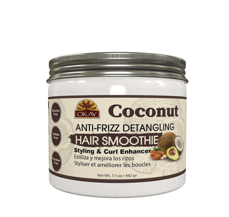 Smoothie per capelli districante anti crespo al cocco 482 gr - Okay - 1